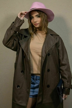 Chaqueta Larga Mery eco cuero - comprar online