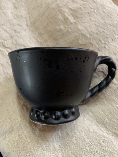 Tazas negras + bandeja tostada - comprar online