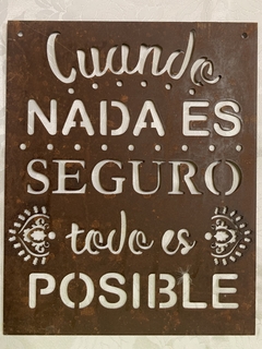 Cartel CUANDO NADA ...