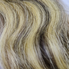 50 cm Cabelo Humano Brasileiro Loiro com Luzes (50 gramas) BLN9 - comprar online