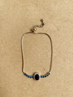 pulseira com pedra safira