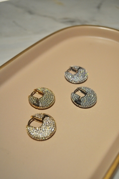 Argola circulo achatada - comprar online