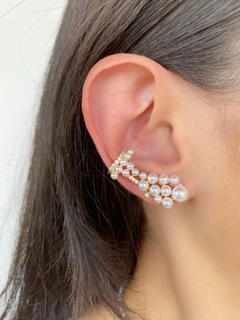 mini ear cuff cacho de pérolas - comprar online