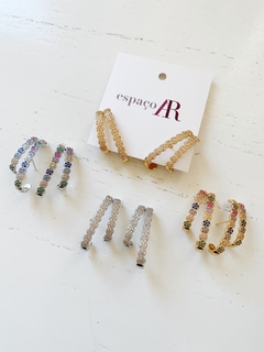 ear hook duplo cravejado