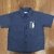 Camisa de vestir fil a fil azul marino. - comprar online
