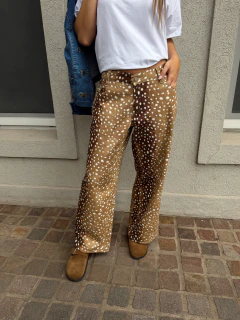 Pantalón Wide leg estampado - comprar online