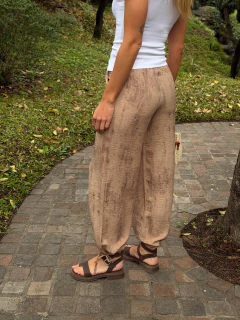 Pantalón aladino Wide leg manchado
