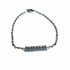 Pulsera Cubics Cristal Acero Quirúrgico