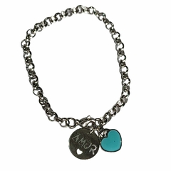 Pulsera Dijes Amor-corazon Acero Quirúrgico