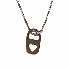 Cadena Dije Forma Latita-corazon Acero Quirúrgico
