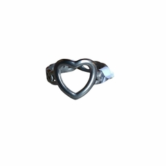 Anillo Corazon Calado Abierto Acero Quirúrgico