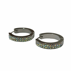 Aros Argollas Multi Stras Acero Quirúrgico
