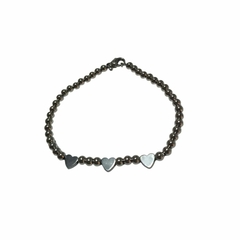 Pulseras Pelotitas Corazones Acero Quirúrgico