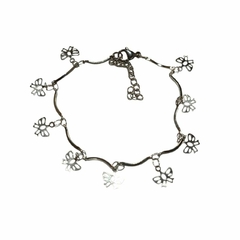 Pulsera Barritas Moños Acero Quirúrgico