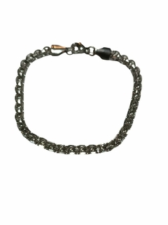 Pulsera Doble Cadenas Unidas Acero Quirúrgico