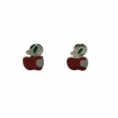 Aros Abridores Manzana Esmaltados Plata 925