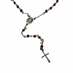 Rosario Medalla Milagrosa Acero Quirúrgico