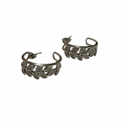 Aros Semi Argollas Hojas Acero Quirúrgico