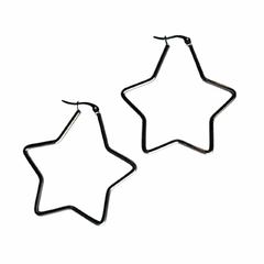 Aros Argollas Estrellas Acero Quirúrgico