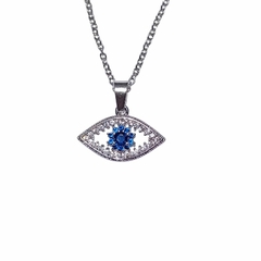 Cadena Ojo Turko azul 45 a 50 cm