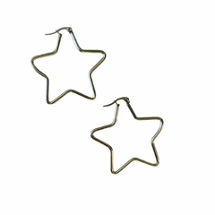 Aros argollas estrellas 4,3 cm
