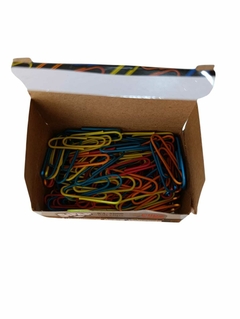 Clips de colores N° 4 33 mm caja por 100 unidades