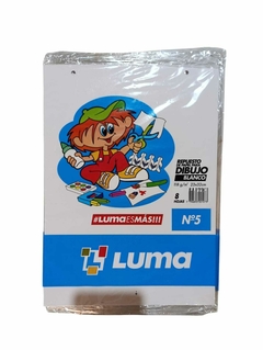 Repuesto de dibujo N°5 blanco por 8 hj