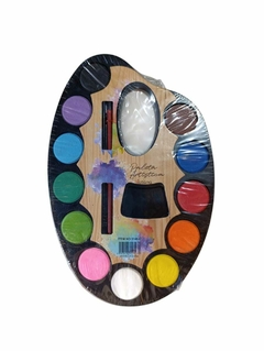 Acuarelas Katana x12 colores con pincel