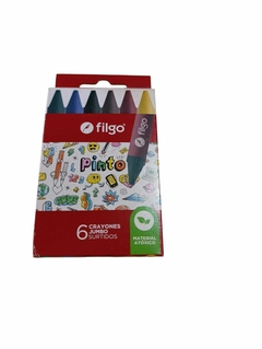 Crayones jumbo filgo x6 unidades