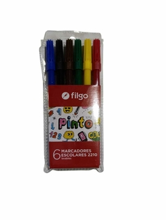 Fibras filgo pinto x6 colores