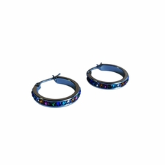 Aros stras multicolor 20 mm