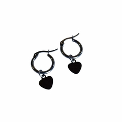 Aros argollas corazon 15 mm