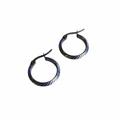 Aros Argollas facetadas 18 mm