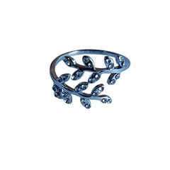 Anillo ramito con cubic talle 18