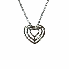 Cadena corazon espiral 15 mm 45 cm