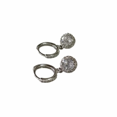 Aros cubanos italianos con cubic circular 14 mm