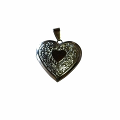 Dije corazon relicario 28 mm