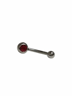 Pircings ombligo cristal rojo