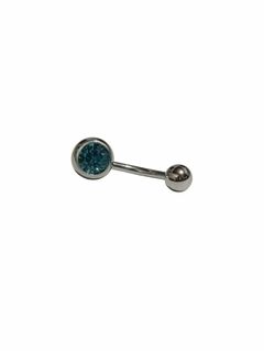 Pircing ombligo celeste