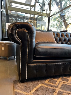 SILLON CHESTER CUERO 3 CUERPOS BORDÓ