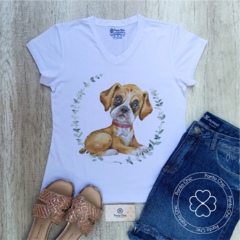 T-Shirt Feminina Boxer