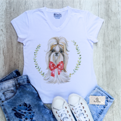 T-Shirt Feminina Shih Tzu - Ponto Chic Modas