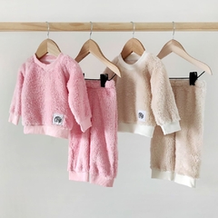 conjunto corderito soft premium bebé rosa