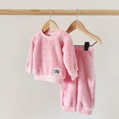 conjunto corderito soft premium bebé rosa