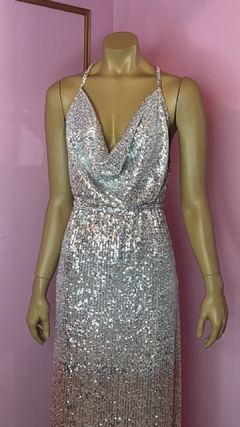 Vestido Agatha largo Micropalliettes lineal Art. 17543 - comprar online