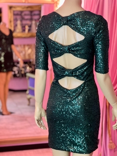 Vestido Satin moños espalda Art. 17360 - tienda online