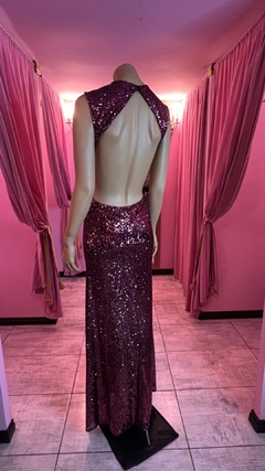 Vestido Panther Micropalliettes lineal sirena sin plumas Art. 17536 en internet