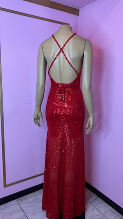 Vestido Wanda largo Micropalliettes Art. 17552 - tienda online