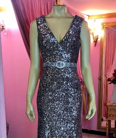 Vestido Victoria corte sirena micropalliettes encorsetado Art. 18376 - comprar online