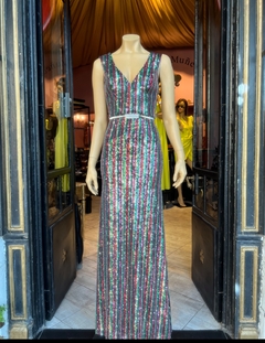 Vestido Victoria corte sirena micropalliettes encorsetado Art. 18376 - Casa de Muñecas